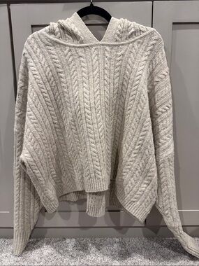 Express Cable Knit Hoodie